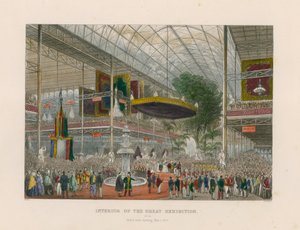 Interieur van de Grote Tentoonstelling, Grote Staatsopening, 1 mei 1851 door English School
