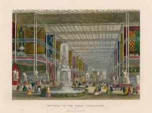 Interieur van de Grote Tentoonstelling, vanuit het transept oostwaarts kijkend