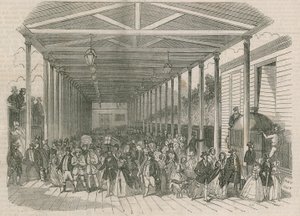 Interieur van het Great Western Railway eindstation door English School