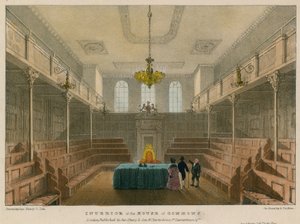 Interieur van het Lagerhuis, Westminster, Londen
