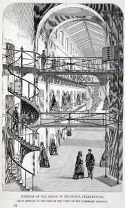 Interieur van het Huis van Detentie, Clerkenwell, uit 