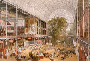 Interieur van de Internationale Tentoonstelling van 1862 door English School