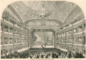 Interieur van het Italiaanse Operahuis, Covent Garden, Londen door English School