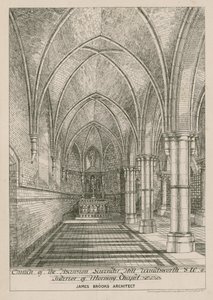 Interieur van de ochtendkapel door English School