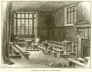 Interieur van het Oude Schoollokaal