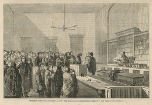 Interieur van de Thames Police Court door English School