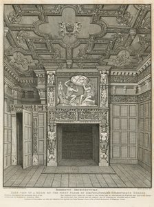 Binnenaanzicht van het huis van Sir Paul Pindar door English School