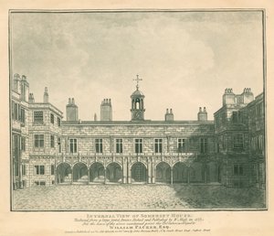 Intern uitzicht Somerset House, The Strand, Londen door English School
