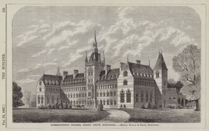 International College, Spring Grove, Middlesex, Messrs Norton en Masey, Architecten (gravure) door English School
