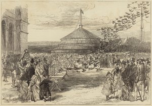 Internationale en All England duivenraces bij het Alexandra Palace door English School