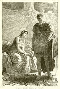 Ontmoeting tussen Octavianus en Cleopatra
