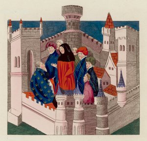 Interview tussen de Graaf van Northumberland en Koning Richard II door English School