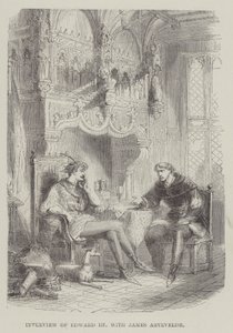 Interview van Edward III met James Artevelde door English School