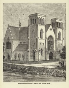 Inverness-kathedraal, vanuit het noordwesten door English School