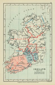 Ierland (kleurenlitho) door English School