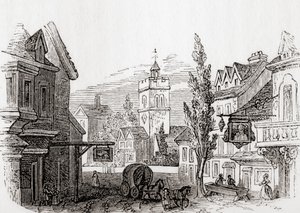 Islington, Groot-Londen, Engeland in 1760, uit Old England: A Pictorial Museum, uitgegeven 1847 door English School