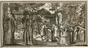 Islington Spa, voorheen New Tunbridge Wells, 1735 door English School