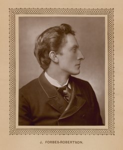 J Forbes-Robertson, van een speciaal voor The Theatre genomen foto
