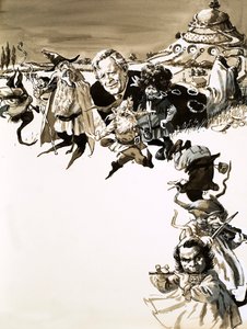 J. R. R. Tolkien en personages uit Lord of the Rings