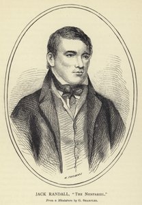 Jack Randall, The Nonpareil, naar een miniatuur van G Sharples door English School