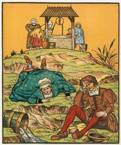 Jack en Jill komen de heuvel af