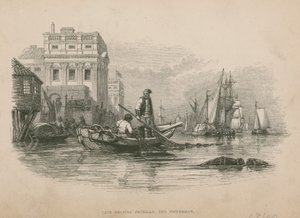 Jack helpt Freeman de visser; illustratie uit Poor Jack door Frederick Marryat