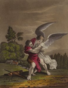 Jacob worstelt met een engel