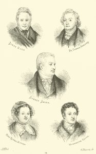 James Hogg, Dr. Thomas Chalmers, Sydney Smith, Mary Russell Mitford, Washington Irving door English School