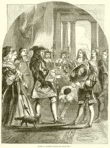 James II neemt afscheid van Lodewijk XIV door English School