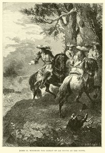 Jacob II ziet de nederlaag van zijn troepen bij de Boyne