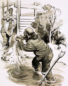 James Marshall wordt de eerste man die in 1848 goud vindt in Californië door English School