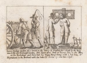 James Nailor, Quaker, zat twee uur op de schandpaal in Westminster door English School