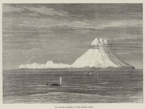 Jan Mayen-eiland, in de Arctische Zeeën (gravure) door English School