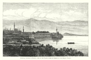 Jannina, Hoofdstad van Epirus, een van de Plaatsen afgestaan aan Griekenland door het Verdrag van Berlijn (gravure) door English School