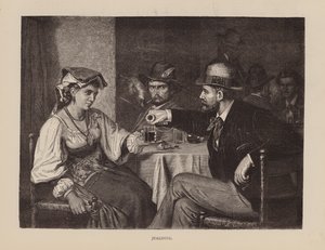 Jaloezie (gravure) door English School