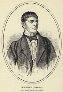 Jem Ward, kampioen, van een schilderij door Patten, 1826 door English School