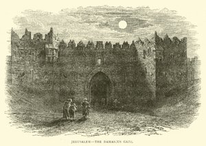 Jeruzalem, de Damascuspoort door English School