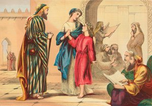 Jezus verlaat de tempel