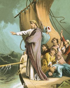 Jezus kalmeert de storm
