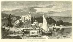 Jezzano, in de Baai van Spezia door English School
