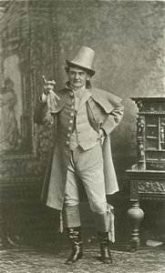 Joe Jefferson als Bob Acres (gravure) door English School