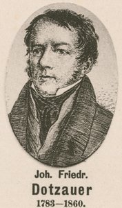 Johann Friedrich Dotzauer door English School