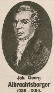 Johann Georg Albrechtsberger door English School