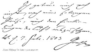 Johann Wolfgang Von Goethe, geb. 1749, overl. ca. 1797 door English School