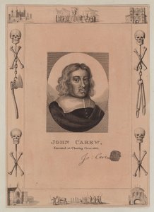 John Carew, geëxecuteerd op Charing Cross, 1660
