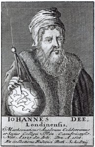 John Dee (1527-1608) een Londenaar (gravure)