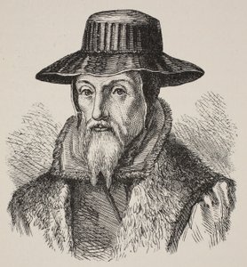 John Foxe, illustratie uit De Kerk van Engeland: Een Geschiedenis voor het Volk door H.D.M. Spence-Jones