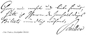 John Frederic Christopher Schiller door English School