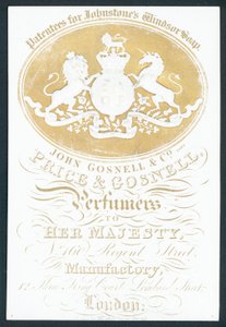 John Gosnell & Co, late, Price & Gosnell, handelskaart door English School