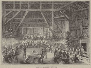 John Hampden Herdenkingsdiner, gehouden in verband met de oprichting van een monument voor hem
